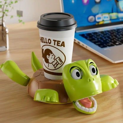 TurtleHaha Coaster – Funny Popping Eyes Stress Relief Toy 3D Printed