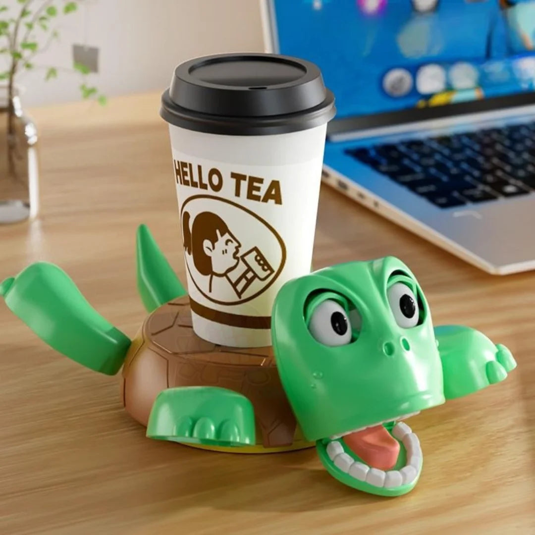 TurtleHaha Coaster – Funny Popping Eyes Stress Relief Toy 3D Printed