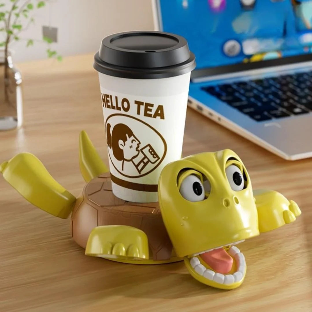 TurtleHaha Coaster – Funny Popping Eyes Stress Relief Toy 3D Printed