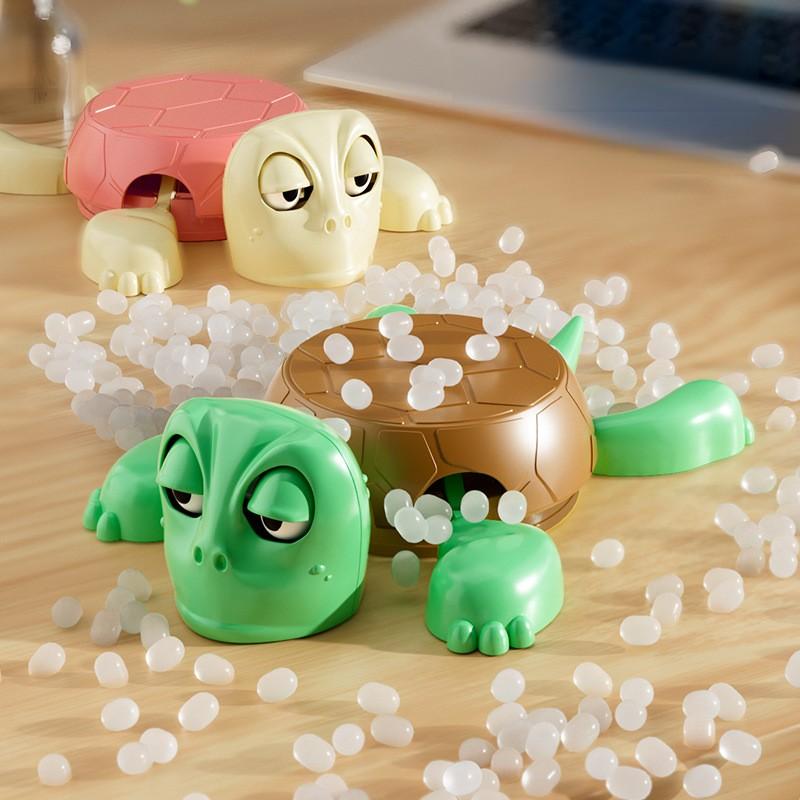 TurtleHaha Coaster – Funny Popping Eyes Stress Relief Toy 3D Printed